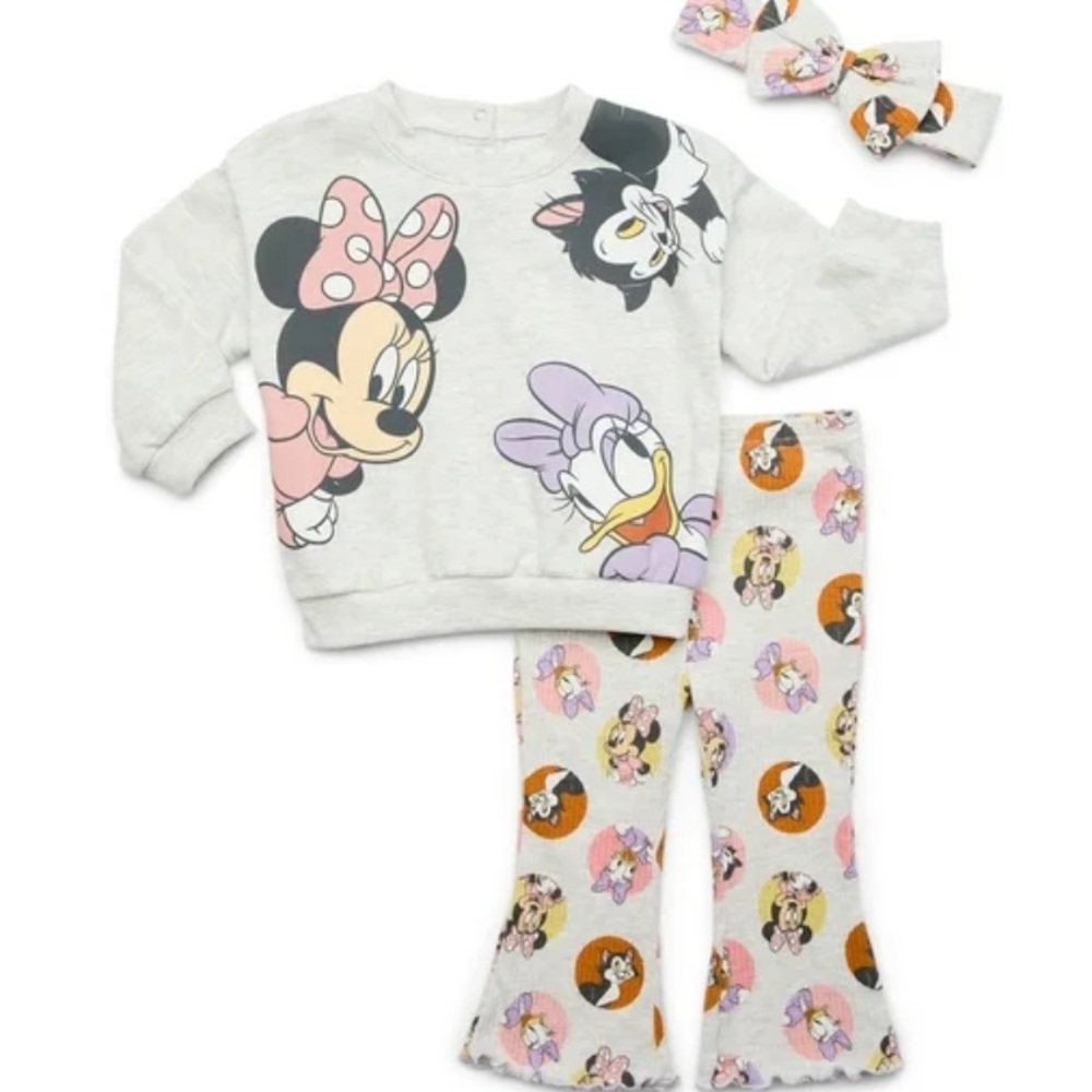 NWT Character Baby Girls Long Sleeve Top, Headband & Leggings Set. Size 24M - Picture 2 of 5
